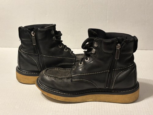 Mens Harley Davidson Boots Size 7.5 M Beau 6-Inch Black Leather D93135 - Picture 9 of 11