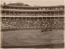 Photo Tirage Albuminé Arène Toreo Tauromachie Matador Vers 1880