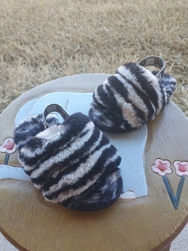 UGG Fluff Yeah "Zebra" Mädchen Kleinkind 8C
