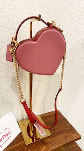 Neu mit Etikett Coach Herz Umhängetasche Valentinstag - Bild 45 von 108