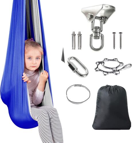 Kids Therapy Swing Hammock Sensory Swing Therapy Autism Hammock Hanging Cuddle - Picture 1 of 73
