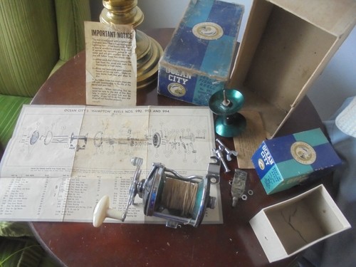 Mulinello da pesca vintage Ocean City #993 / scatola grande / bobina extra - Foto 9 di 9