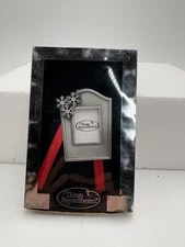 Things Remembered Personalized Pewter Picture Frame Snowflake Ornament SM