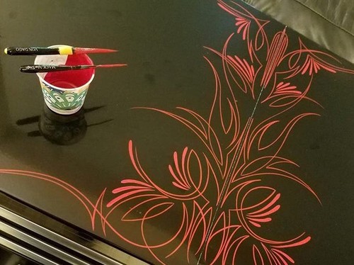 *LEFT HANDED* #00 Pinstriping Brush - Von Dago's Southpaw ~ "PRO'S KNOW" - Picture 11 of 23
