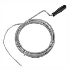 10 Foot Snake Clog Remover Metal Tool Unclog Sinks Drains Toilets Manual Drain