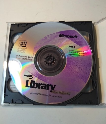 Microsoft Visual Studio Basic Enterprise Professional 6.0 6 MSDN Library 2CD Set - Picture 3 of 3