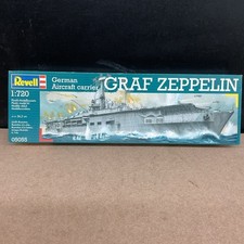 Vintage Revell German Aircraft Carrier Graf Zeppelin 1:720 Scale Plastic Model