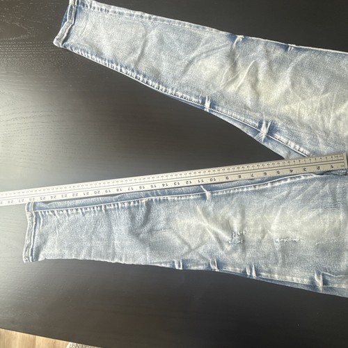 Elite Jeans Distressed Skinny Jeans Juniors 15/16 Light Wash Stretch Denim - Picture 12 of 18