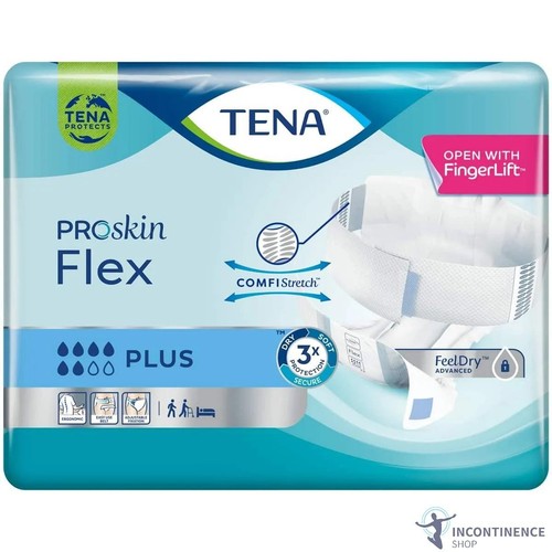 TENA ProSkin Flex Plus - Extra Large - Pack of 30 - Incontinence Slips - 2900ml - Picture 2 of 5