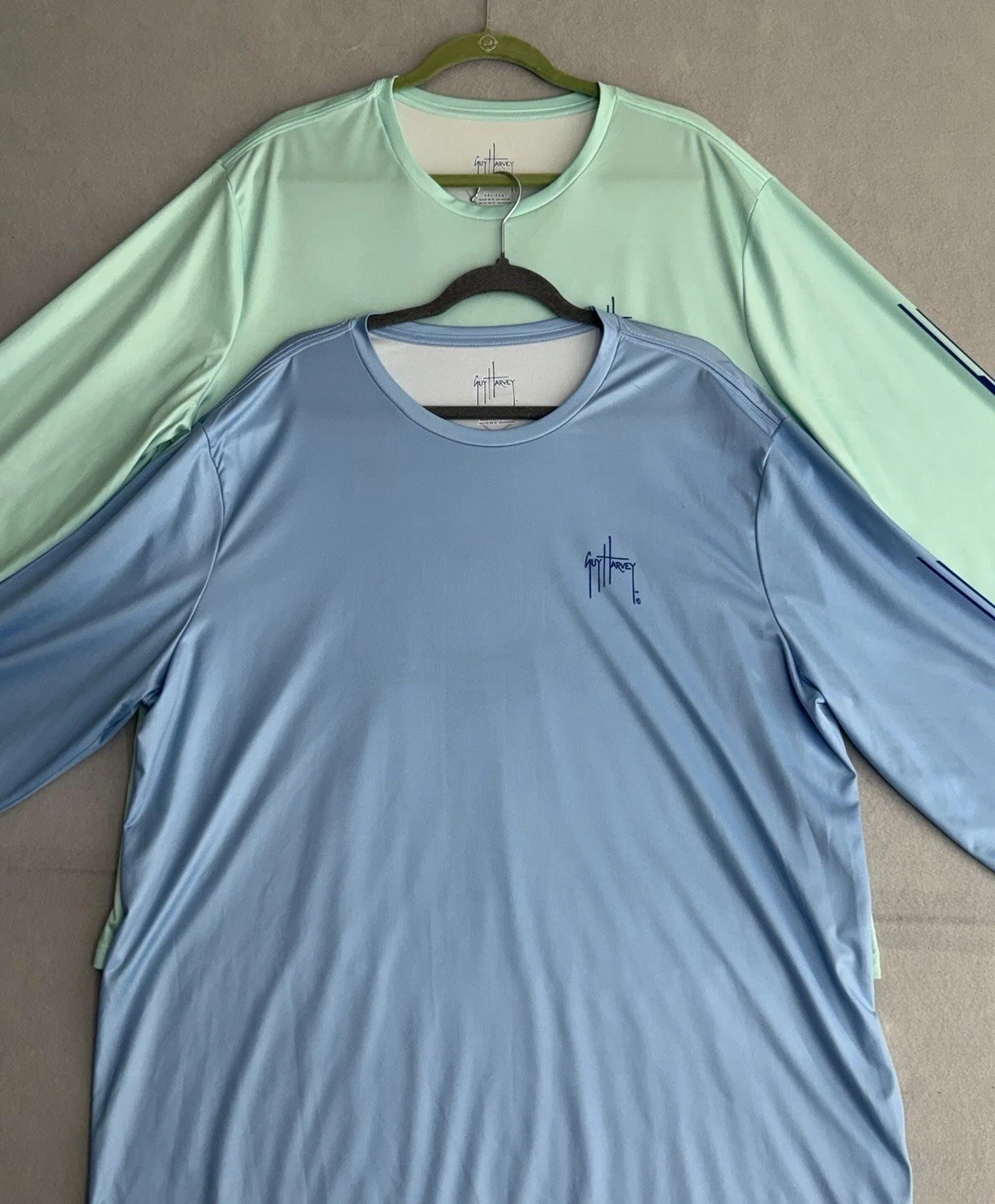 Guy Harvey Sailfish Performance Fishing Shirt Men's XXL Blue Long Sleeve Lot