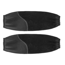Flame Resistant Welding Work Sleeve Heavy Duty Cowhide Leather & FR Cotton