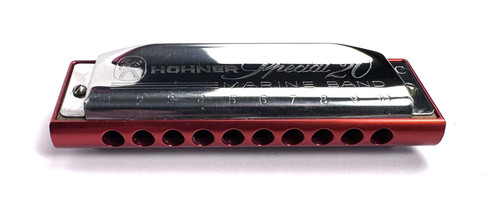 Hohner Special 20 Marine Band Mundharmonika mit BluexLab rot eloxiertem Aluminiumkamm! - Bild 5 von 5