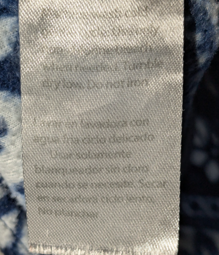 MAYFAIR Womens Medium Pajamas  Blue & White Fleece 2 pc Long Sleeve Top &bottoms - Picture 9 of 15