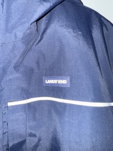 Lands End Men’s Blue Hooded Heavy Winter Parka Coat Sz XXL 50-52 (13985) NEW - Picture 2 of 6