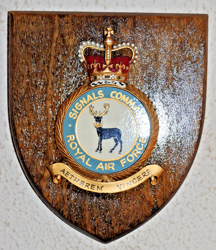 Royal Air Force Signals Command Mess Wandtafel Schild RAF