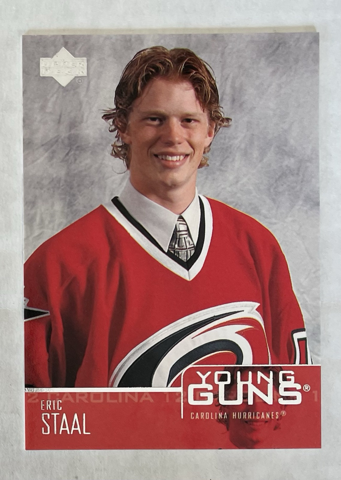 2003/04 Eric Staal UD Young Guns Rookie RC Nice! Carolina Hurricanes Wild