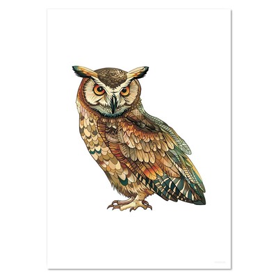 Wandposter / Drucke ''Deko Eule'' (PP058384)