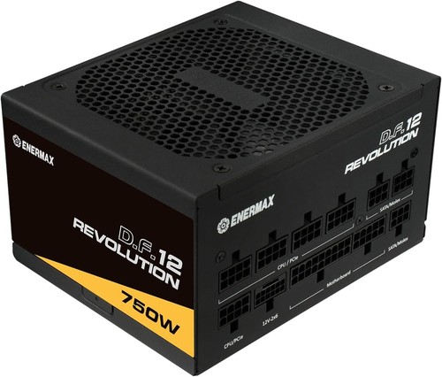 ENERMAX Revolution D.F. 12 ATX3.1 PCI-e 5.1 Ultrakompakt 750W Netzteil 80Plus Go - Afbeelding 3 van 10