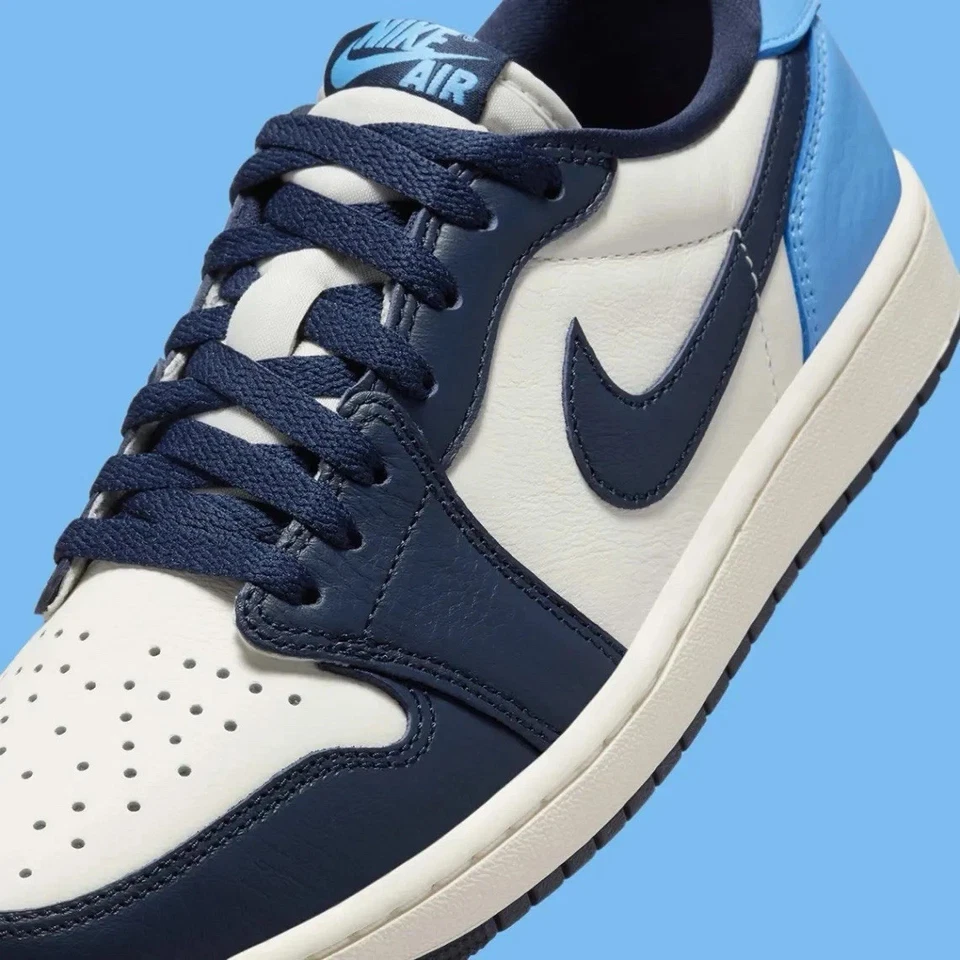 Nike Air Jordan 1 Low Obsidian UNC Sneakers Retro OG CZ0790-400 Mens Size - Image 2 of 4