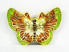Double-Side Cloisonne Enamel Butterfly Figurine, Pendant Charm Jewelry Ornaments