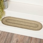Stair Tread Cobblestone Jute Farmhouse 8.5x27 Oval Braid Floor Decor VHC Brands