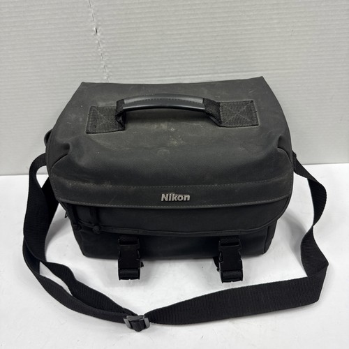 Original Nikon Kameratasche schwarz verstellbarer Schultergurt & Innenteil - Bild 2 von 8