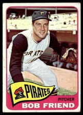 1965 Topps Bob Friend - Pittsburgh Pirates #392