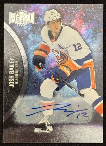 2021-22 Skybox Metal Universe Silver Auto Josh Bailey #23 Auto