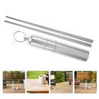  2 Sets Folding Chopsticks Set: Reusable Portable Stainless Steel Utensils With