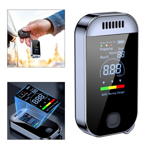 Präziser USBC Alkoholtester tragbarer Alkoholtester mit digitalem LCD-Bildschir - Zdjęcie 3 z 12
