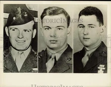 1944 Press Photo Lieutenants, sons of generals, fighting in the Marshall Islands
