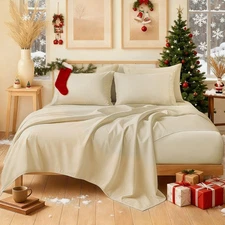 4/6 Piece Soft Microfiber Sheet Set Deep Pocket Bedding Easy Care – ClevaHome