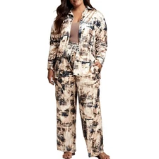 Nina Parker Womens Velvet Button-Down Top Plus BHFO 5691