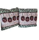 Christmas Noel Mohawk Brand Tapestry Pillows And Throw Set.