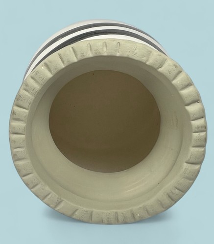 New Anthropologie Striped Kupia Hand Painted Pottery Ceramic Art Vase - Picture 7 of 9