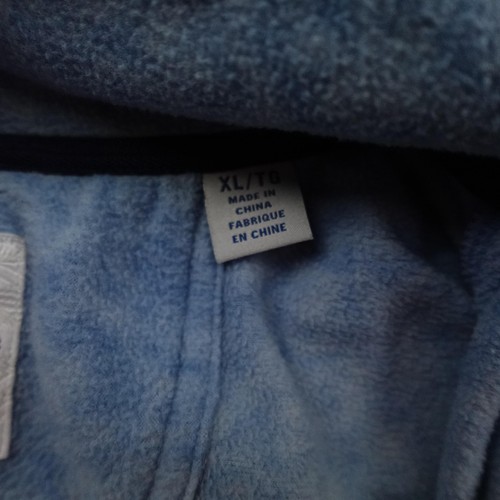 Tommy Bahama Pullover Mens XL Blue Black Fleece Quarter Zip Ombre Mock Neck - Picture 5 of 11