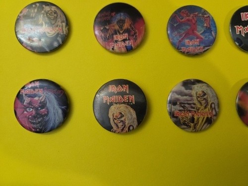 IRON MAIDEN Lote de 12 Pines De Colección incluyendo Guitarra ""Eddie"" - Imagen 5 de 11