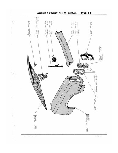 Libro de piezas de carrocería AMC y AMX Javelin 1968 1969 1970 1972 1972 Rambler Hornet Gremlin - Imagen 6 de 7