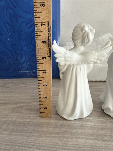 Department 56 Winter Silhouette The Christmas Pageant Engel 4er Set in Box Vintage - Bild 10 von 17