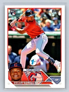 2023 Topps 1st Edition  #119 Oscar Gonzalez Rc Rookie Cleveland Guardians A34