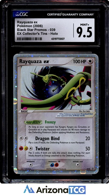 Pokemon 2006 Rayquaza EX 039 Holo Black Star Promo CGC 9.5