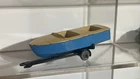 Matchbox Lesney 1-75  48a Meteor Sports Speed Boat & Trailer MW with VGC B2 Box