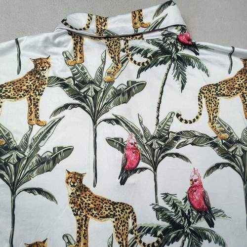 Camisa polo de golf Bad Birdie para hombre con estampado de loro guepardo tropical palmeras hawaianas - Imagen 18 de 23