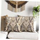 William Morris Pillow Covers 18x18 Inch Witchy 18" x 18" (Pack of 2) Khaki
