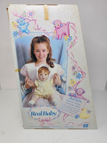 Bébé réaliste vintage 1984 hasbro real baby judith turner 21" yeux larges lestés htf - Photo 2/14