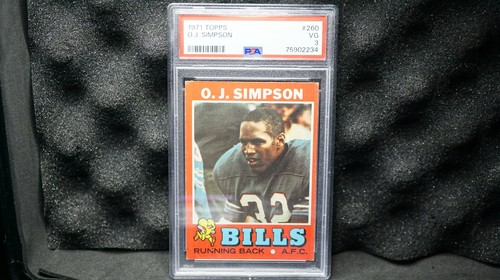 1971 Topps OJ Simpson #260 football card PSA 3 VG Buffalo Bills - Picture 1 of 6