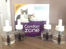 Lot Of 4 Comfort Zone Multi-Cat Pheromone Diffuser Refills Cats Kittens - READ