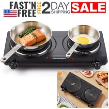 Estufas 1500W Eléctricas De Cocina 2 Quemadores Para Mesa 110 Voltios En Oferta