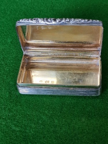 Antike Birmingham 1838-39 Francis Clark Silber Schnupftabakdose 2,25 Zoll - Bild 5 von 12