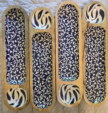 4 Cheese and Cracker Trays with an Ocean Theme Great Price!!